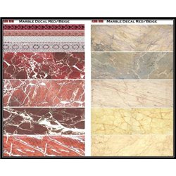 Marble Decal Red Beige