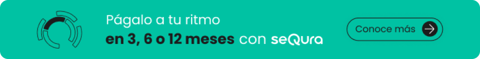 Disfruta hoy y paga después con seQura.Tenemos nuevas soluciones de pago para que puedas comprarte lo que quieres, y pagarlo como quieras.Suena bien, ¿no? Compra con seQura en un plis. Sin papeleo, sin subir ningún documento y con aprobación inmediata. Fácil, rápido y seguro.Elige seQura como método de pago al finalizar tu pedido.Completa 5 datos y al instante te confirmamos tu compra.Disfruta de tu compra sin pagar todo junto.Si tienes dudas, resuélvelas aquí.